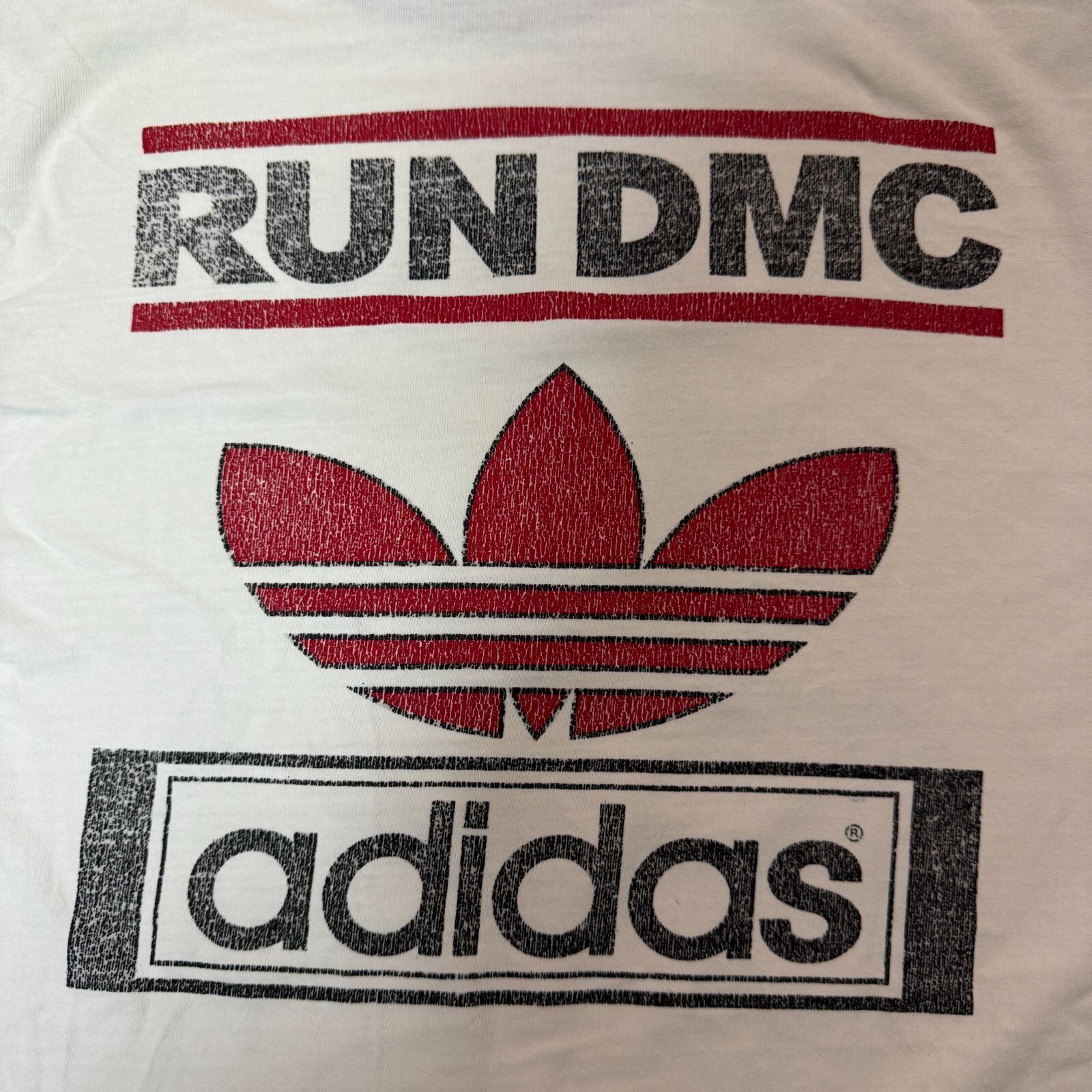 80s adidas RUN DMC リンガー 長袖 Tシャツ | shockWaveVintage