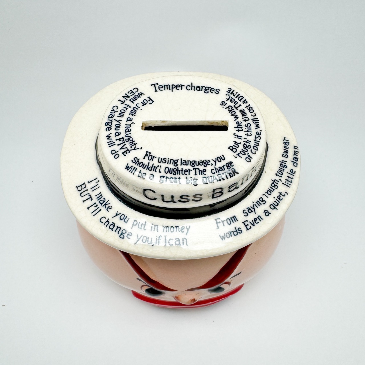 ヴィンテージサイコセラミックコインバンク「CUSS BANK」