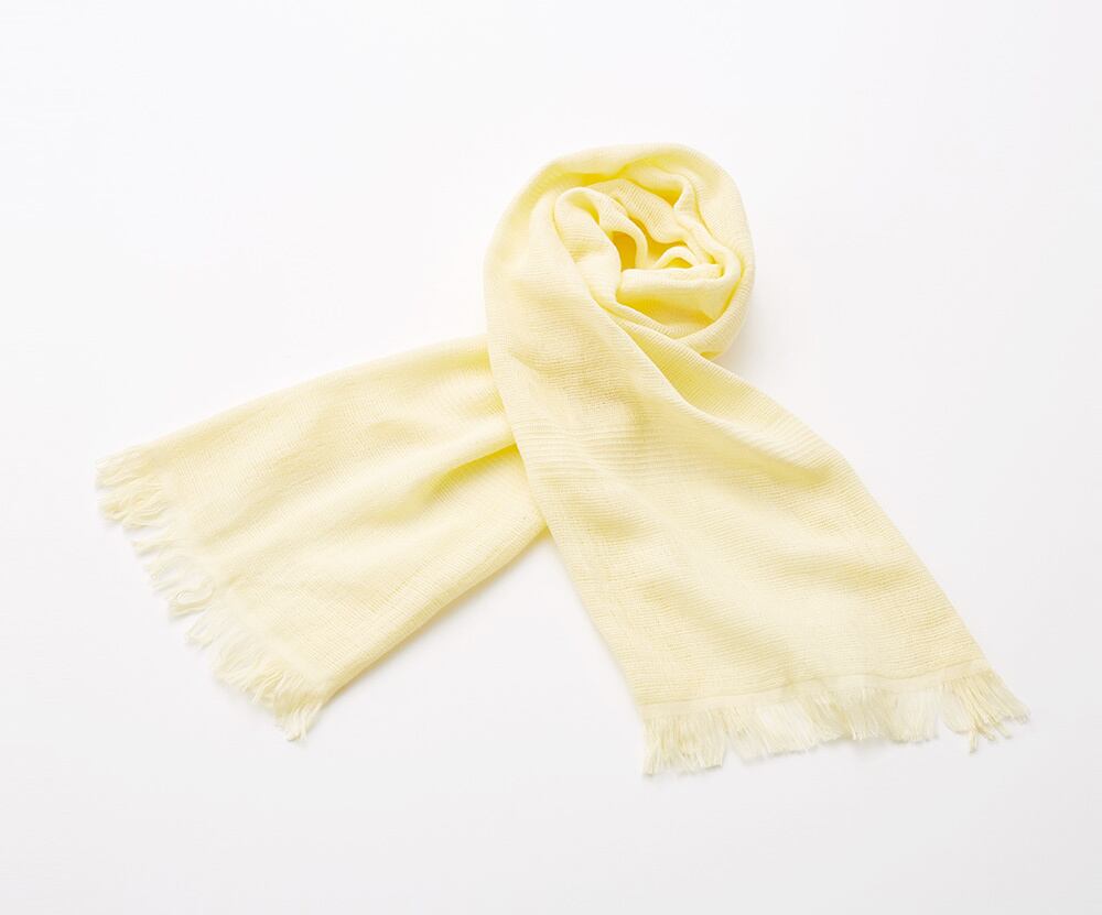 みやざきタオル いまばりマフラー70 シーズン(102)ライトイエロー(37)【ネコポス可】