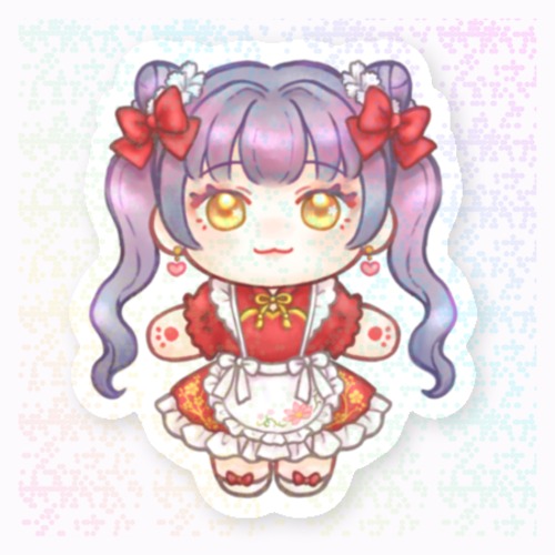 ちゃいなメイドちゃんホログラムステッカー