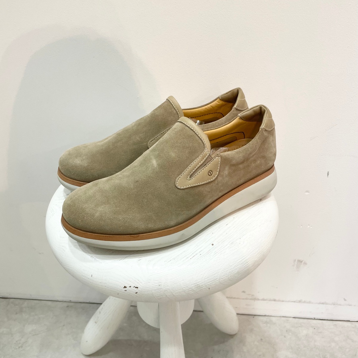 GIORGIO ARMANI/shoes/suede/beige/ジョルジオアルマーニ/靴/ベージュ/スウェード | UTA5