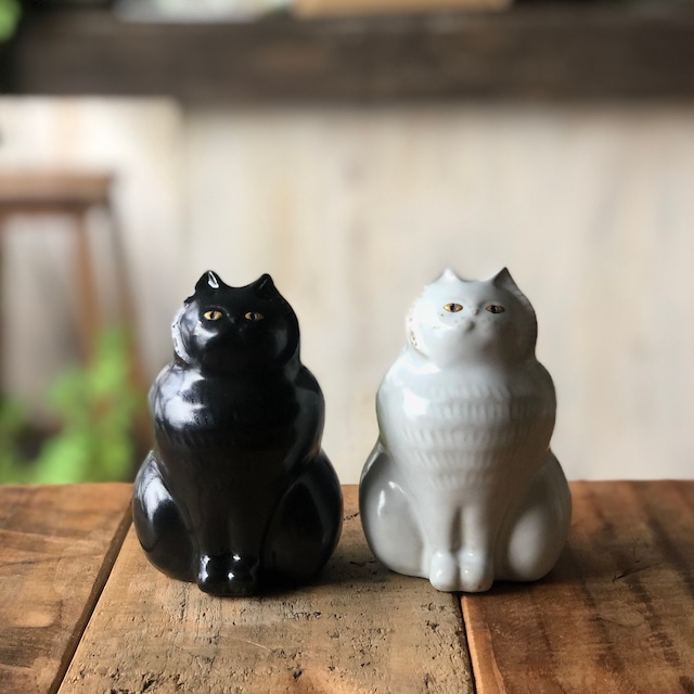 sen　動物の置物　TWIN CATS