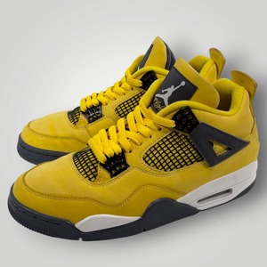 【NIKE】AIR JORDAN 4 RETRO スニーカー シューズ メンズ 27.5cm ナイキ エアジョーダン4 レトロ ライトニング 黄/YELLOW CT8527-700 正規