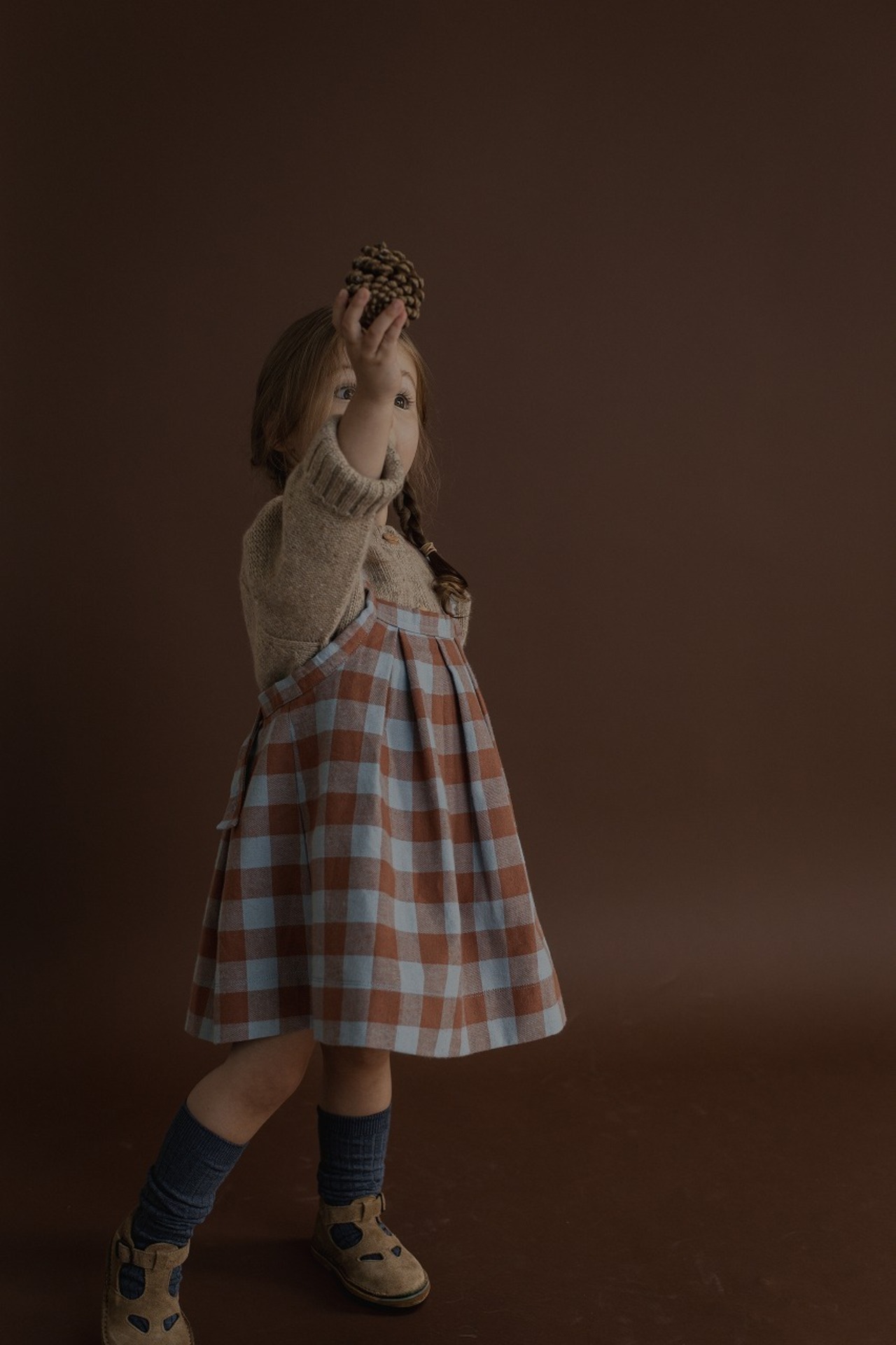 ORGANIC ZOO　Maple Gingham Tribe Skirt