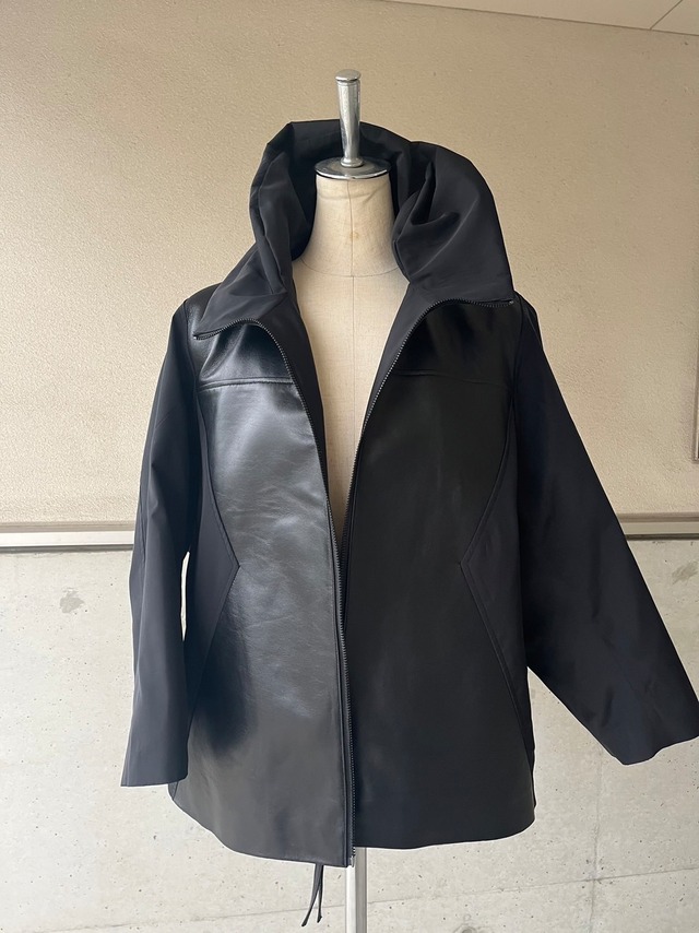 ナッパレザー×ナイロンジャケット