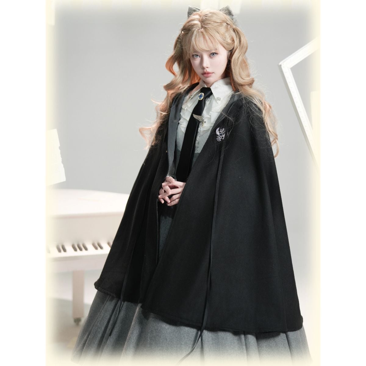 【6枚セット】クラシック　LP 冬の夜長コレクション 月夜の魔法使い・アカデミーマントロングスカートセット：ケープなし