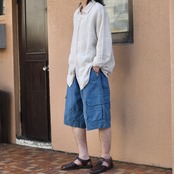 GAP stripe linen shirt beige