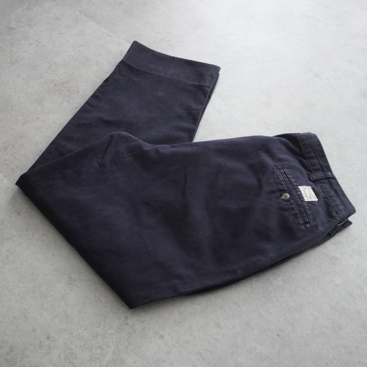 90s 初期型 Polo by Ralph Lauren POLO CHINO dark navy [W36.5L30相当] 古着 - 1