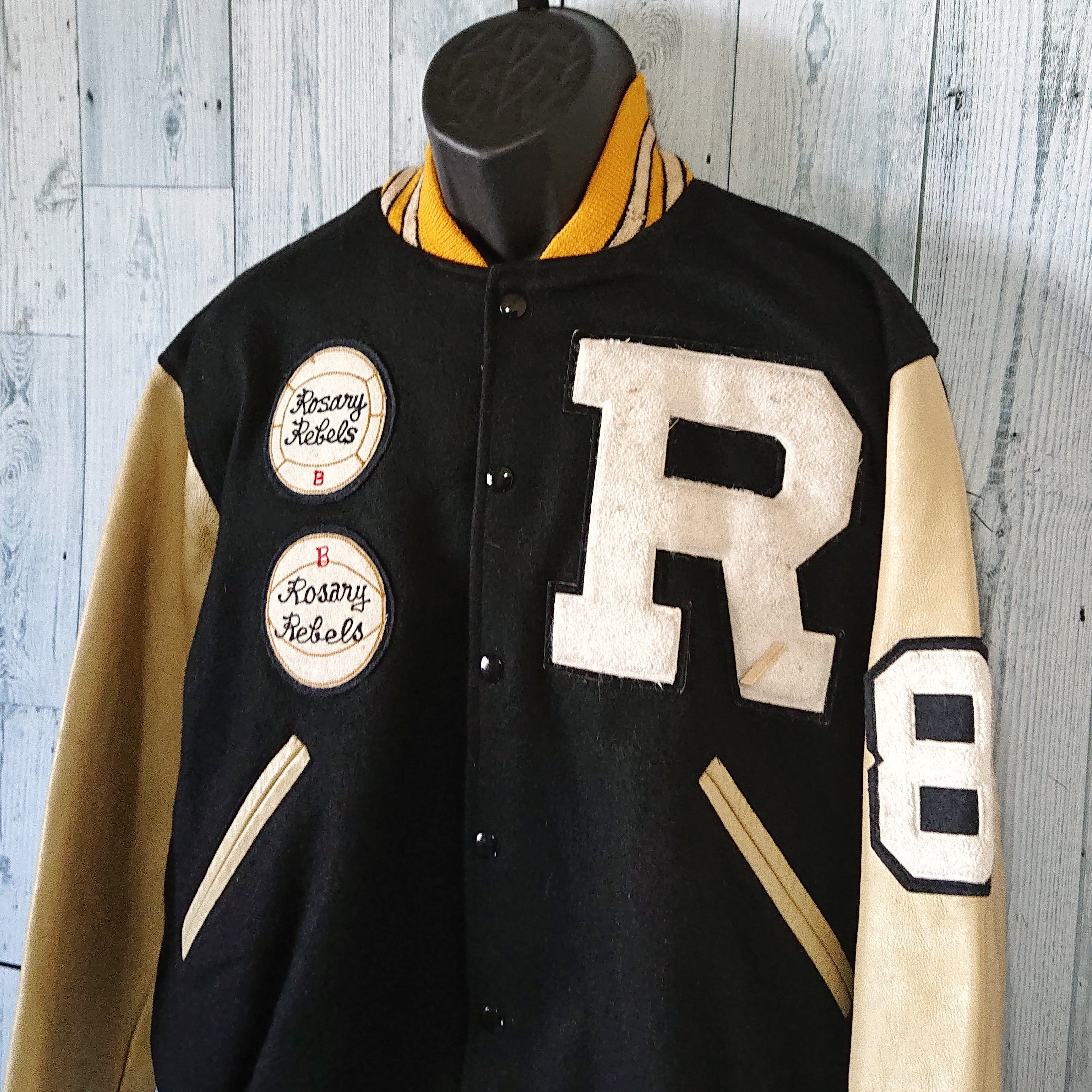 ハーフジップスウェット senior school 古着 アメカジ90s 00s - トップス