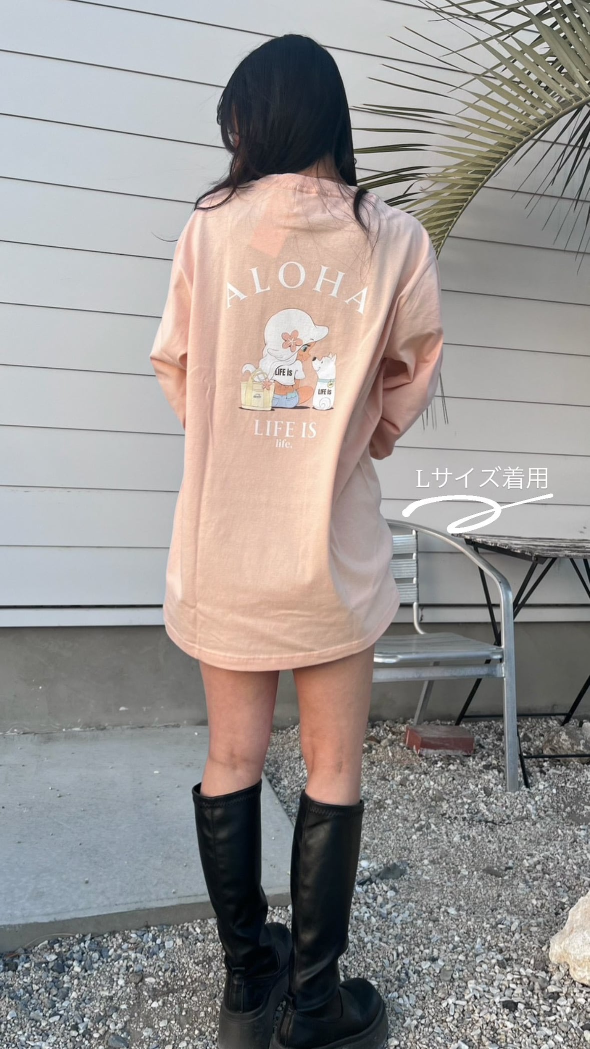 LIFE is × mapuaコラボ Lani ロンT ¥7,990(8,789)