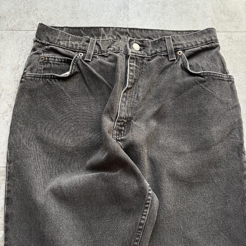 【W32 L30】90s USA製 levi's ブラック 550 詳細写真10