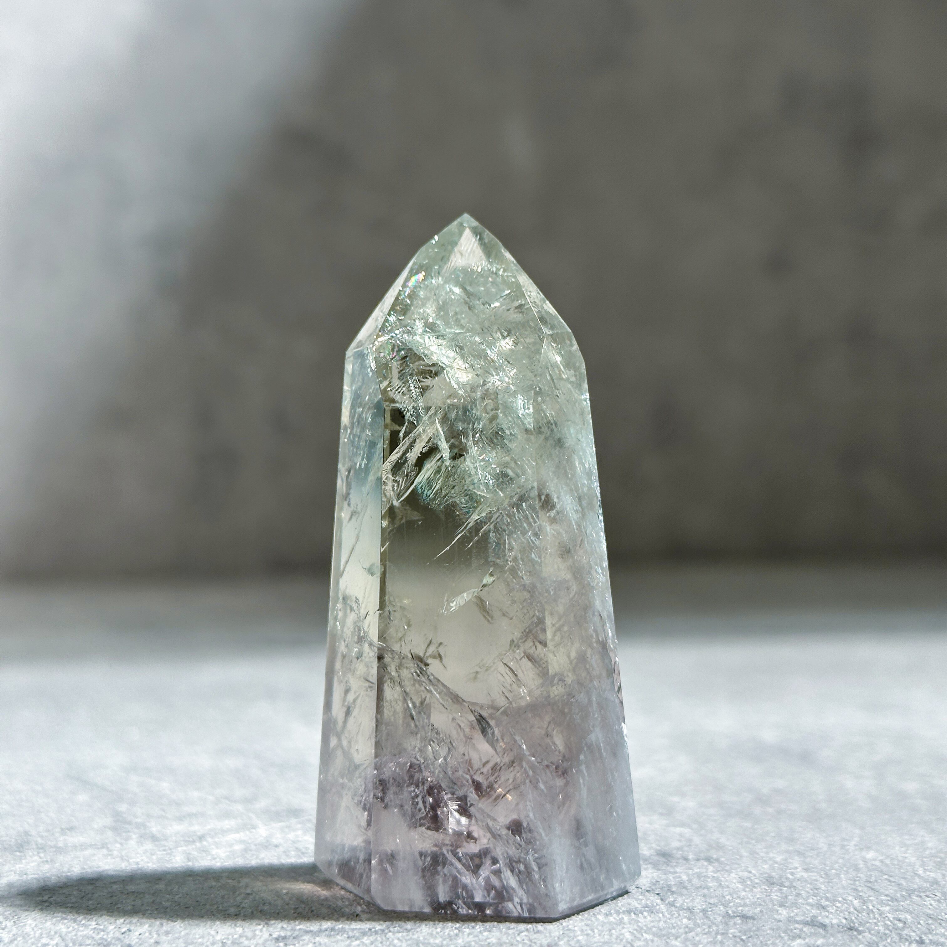 非加熱◎バイーア産グリーンアメジスト タワー02◇Green Amethyst ◇天然石・鉱物・パワーストーン