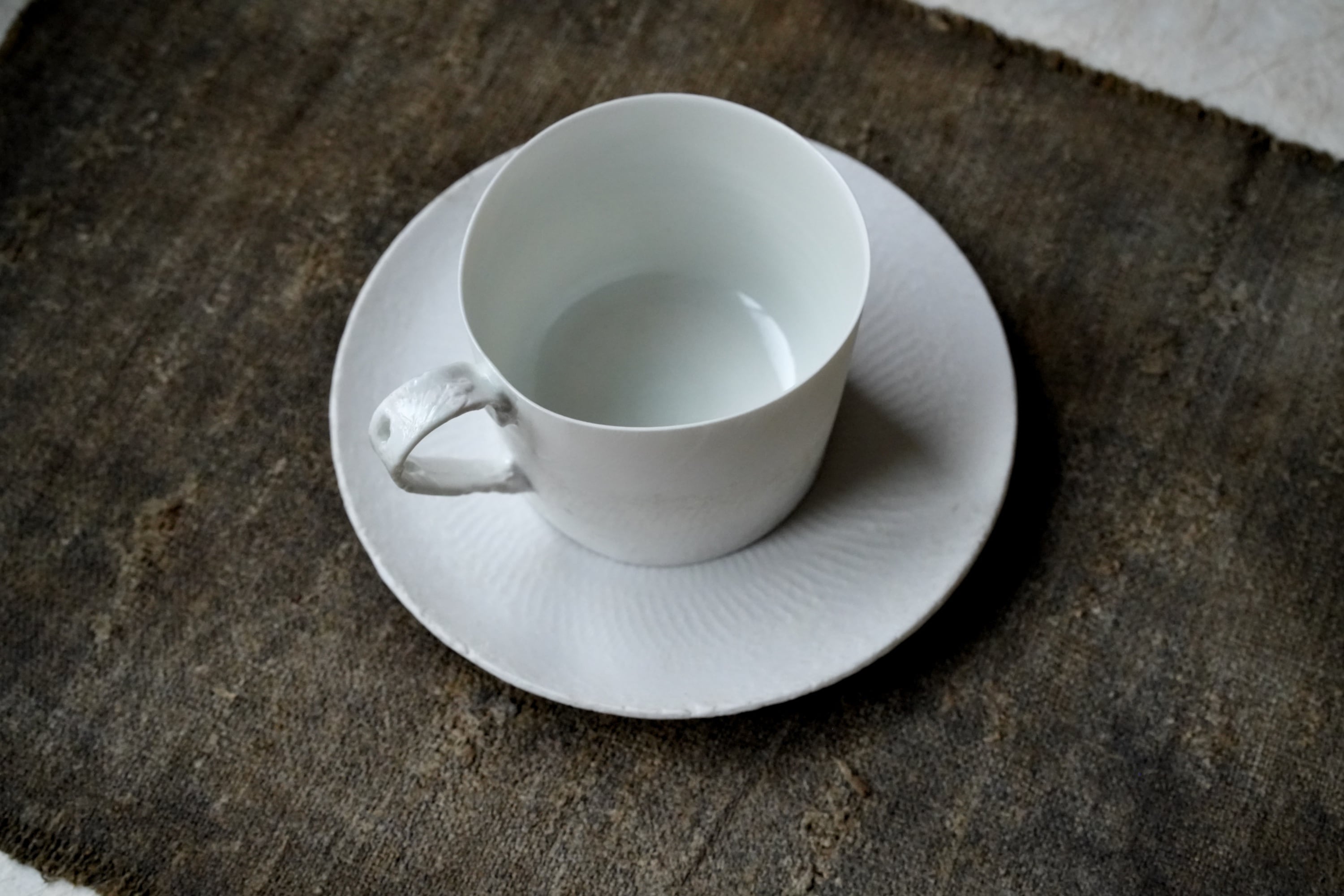 矢萩誉大】白磁コーヒーカップ / 【Takahiro Yahagi】Coffee cup