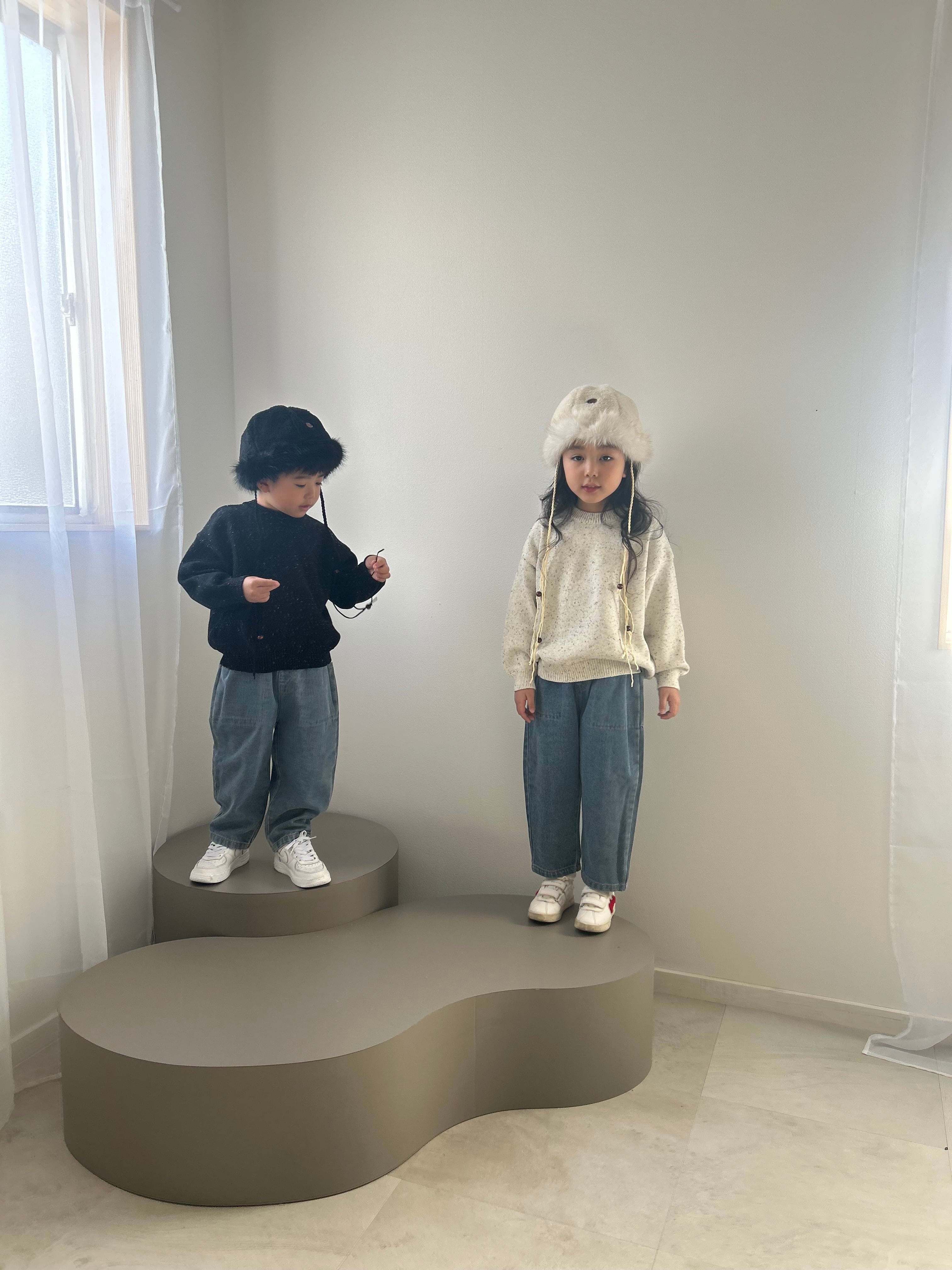 即納】ポケットデニム ゆったり デニムパンツ 80-130 キッズ 子供服