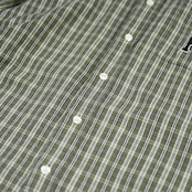 Simpsons embroidery check shirt