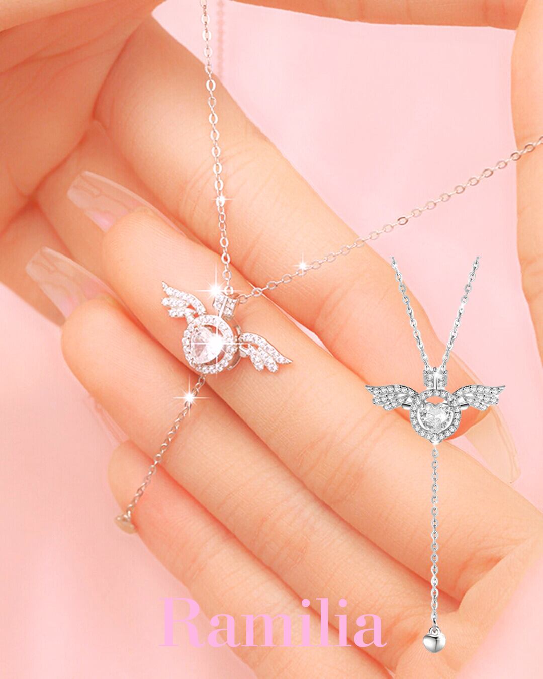 ホワイトエンジェルスイングネックレス R2406178