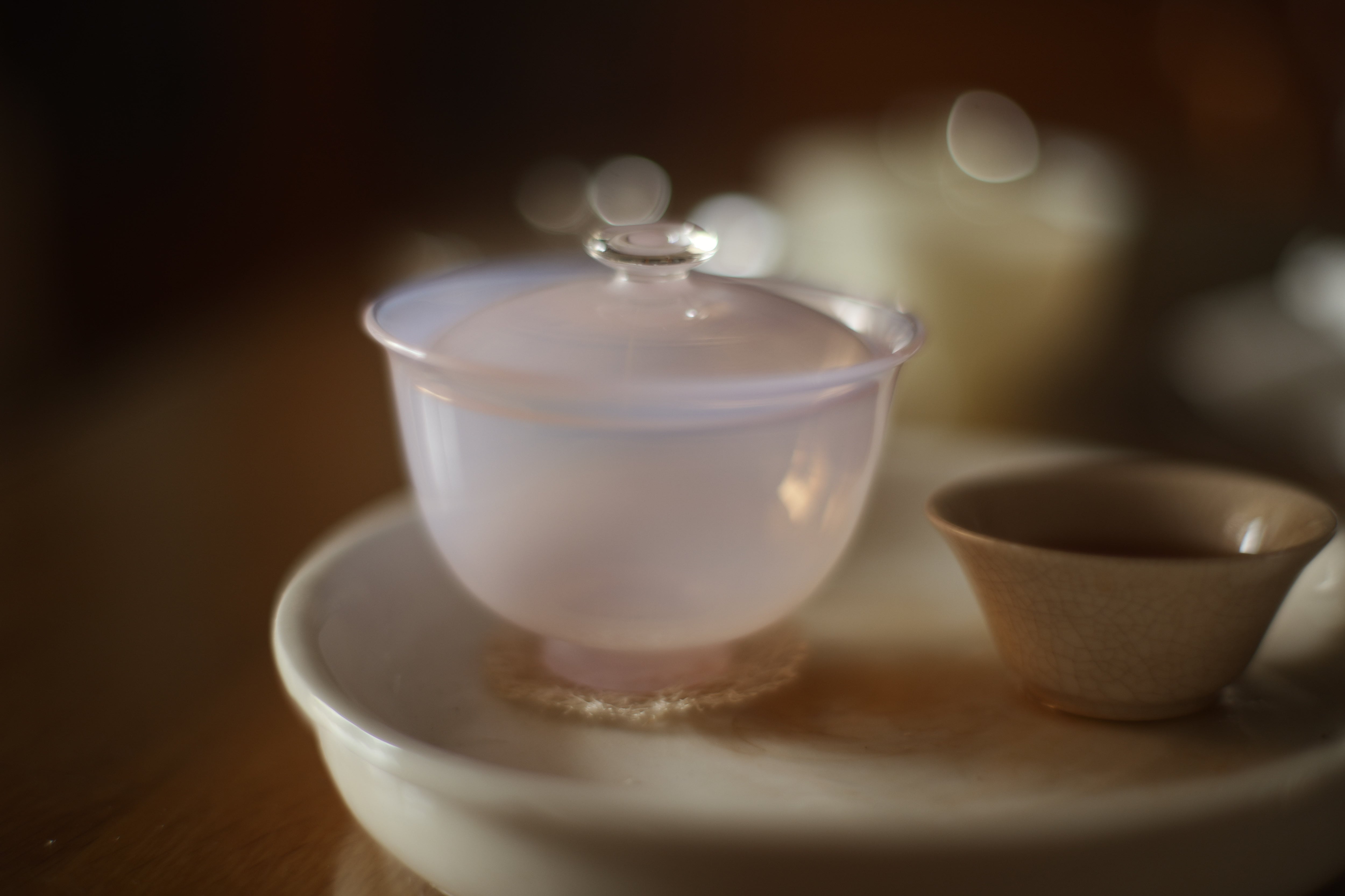 龍泉窯風梅子青蓋碗<徳化窯>(満水約120cc) | 北白川糕糰店 龍泉窯風梅子青蓋碗<徳化窯>(満水約120cc) | 北白川糕糰店