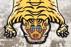 Tibetan Tiger Rug 《Mサイズ•ウール・オリジナル3・シグネチャーイエロー173》チベタンタイガーラグ