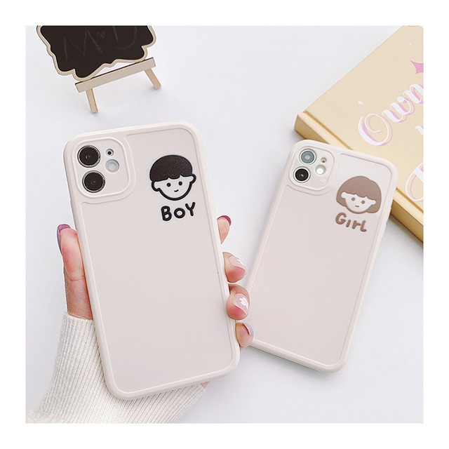 【韓国通販 dgo】iPhone protective case "Boy・Girl"（A0701）