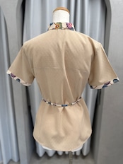 (FuuSi)　ふうし　かりゆしウェア　2601 半袖　*知念紅型研究所プリント* S~2L