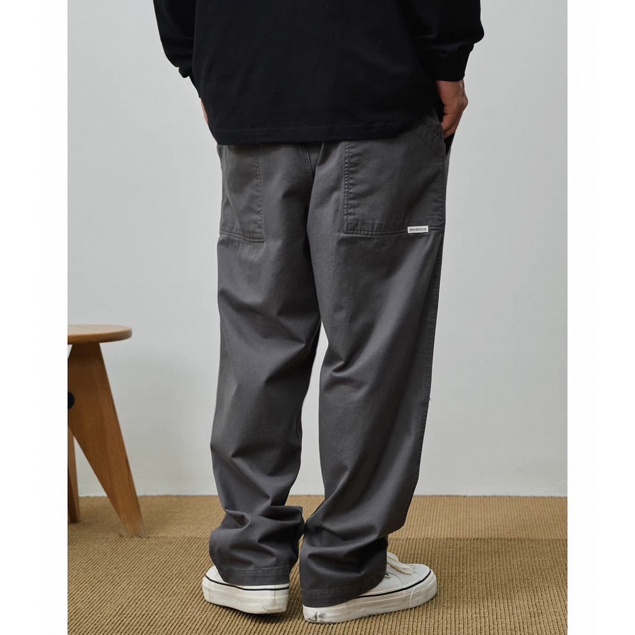 Wide-leg belted pants 1071 - 10