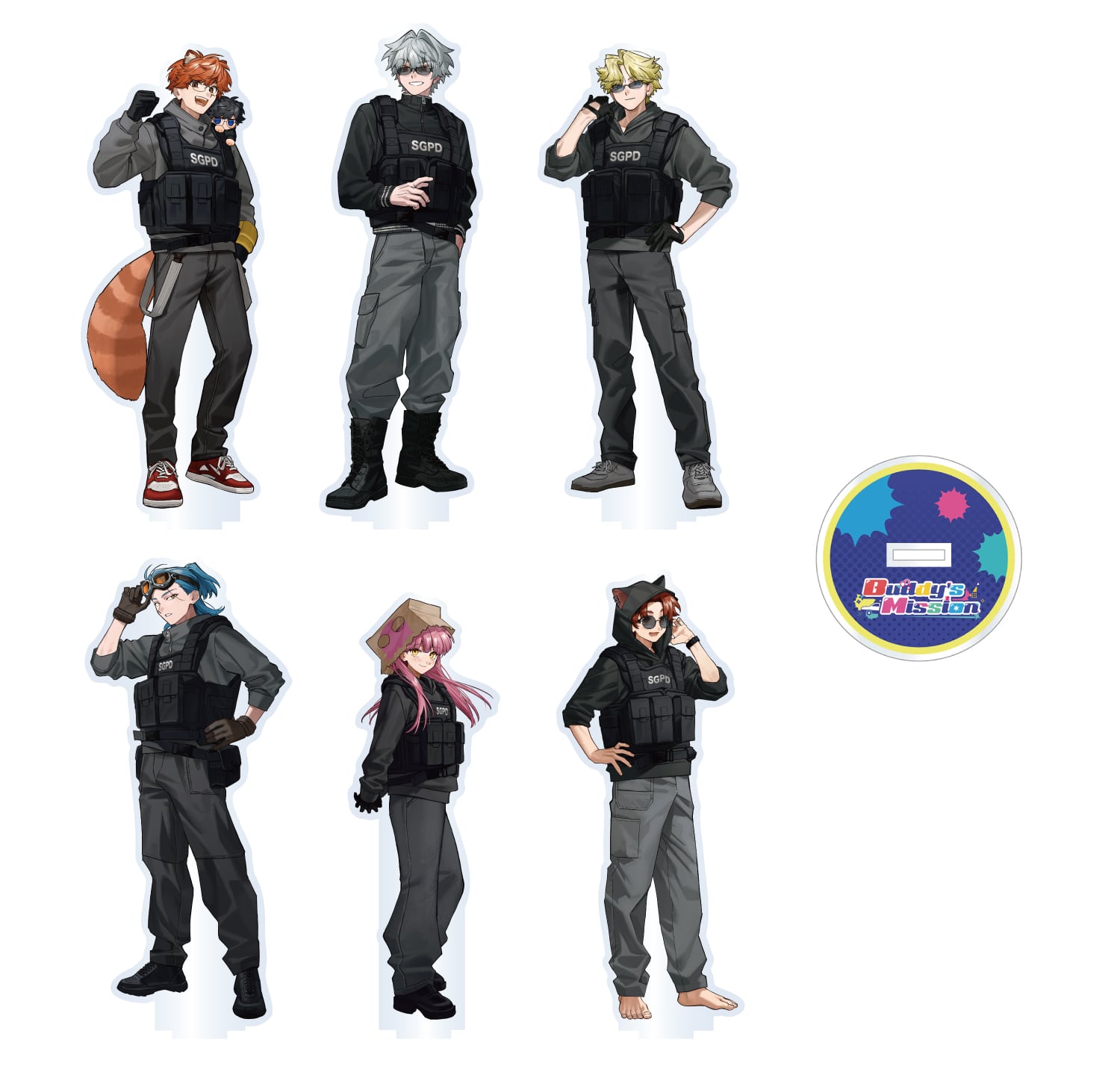 MAN WITH A MISSION アクリルスタンド アクスタ メンバー 全種 MAN WITH A MISSION アクリルスタンド アクスタ メンバー 全種 MAN