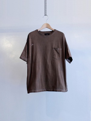 Garage.U.W HSKWKF ORGANIC DYED COFFEE(珈琲染め)TEE コーヒーブラウン S14