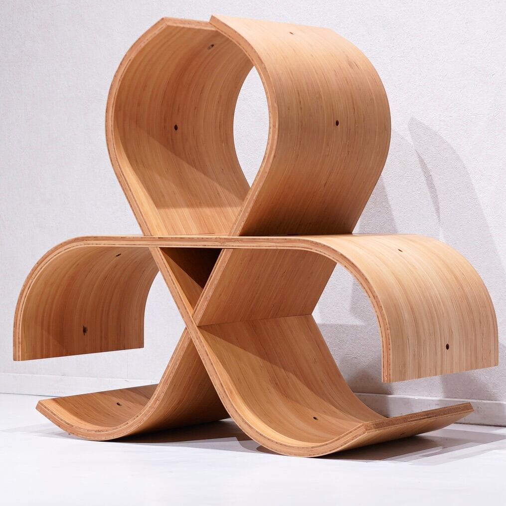 magaru SEE Shelf バンブー シェルフ タケクリエイトハギ　北欧 TAKE Create Hagi / magaru SEE Shelf / 美品 タケクリエイトハギ
