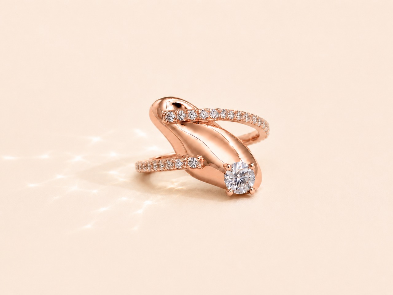 Drift Ring｜Rose Gold Plated