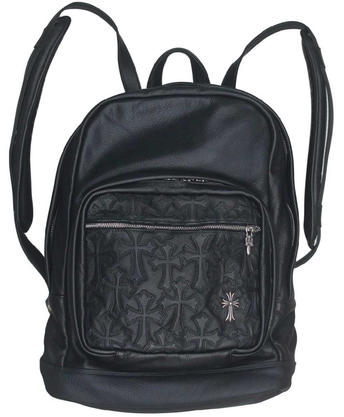 クロムハーツ Chrome Hearts 7TH GRADE バッグ ブラックレザー バック 