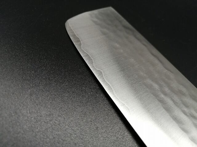 菜切り 三木刃物 誠光作 DPゴールド 鎚目 マホガニー柄 165mm