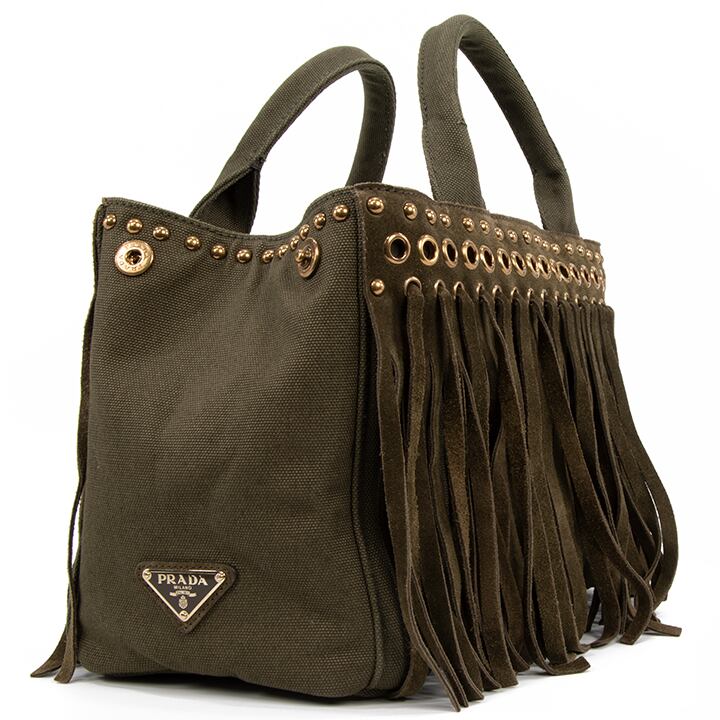 本物・送料無料・美品】PRADA・プラダ・ハンドバッグ(カナパ・人気