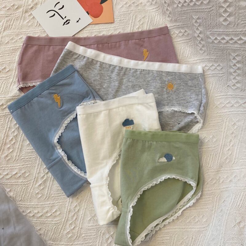 下着純綿夏薄切片通気性学生ハイキュートeseセクシーレースアイスシルクトライアングルショーツ 1号婦人35289307747