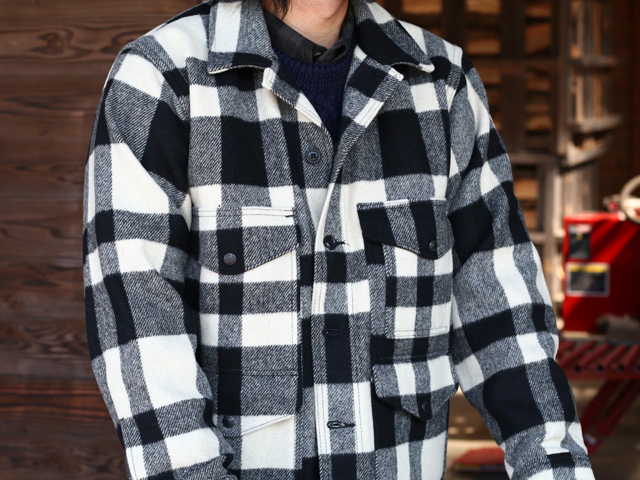 FILSON フィルソン NATURAL/BLACK マッキーノクルーザー ジャケット