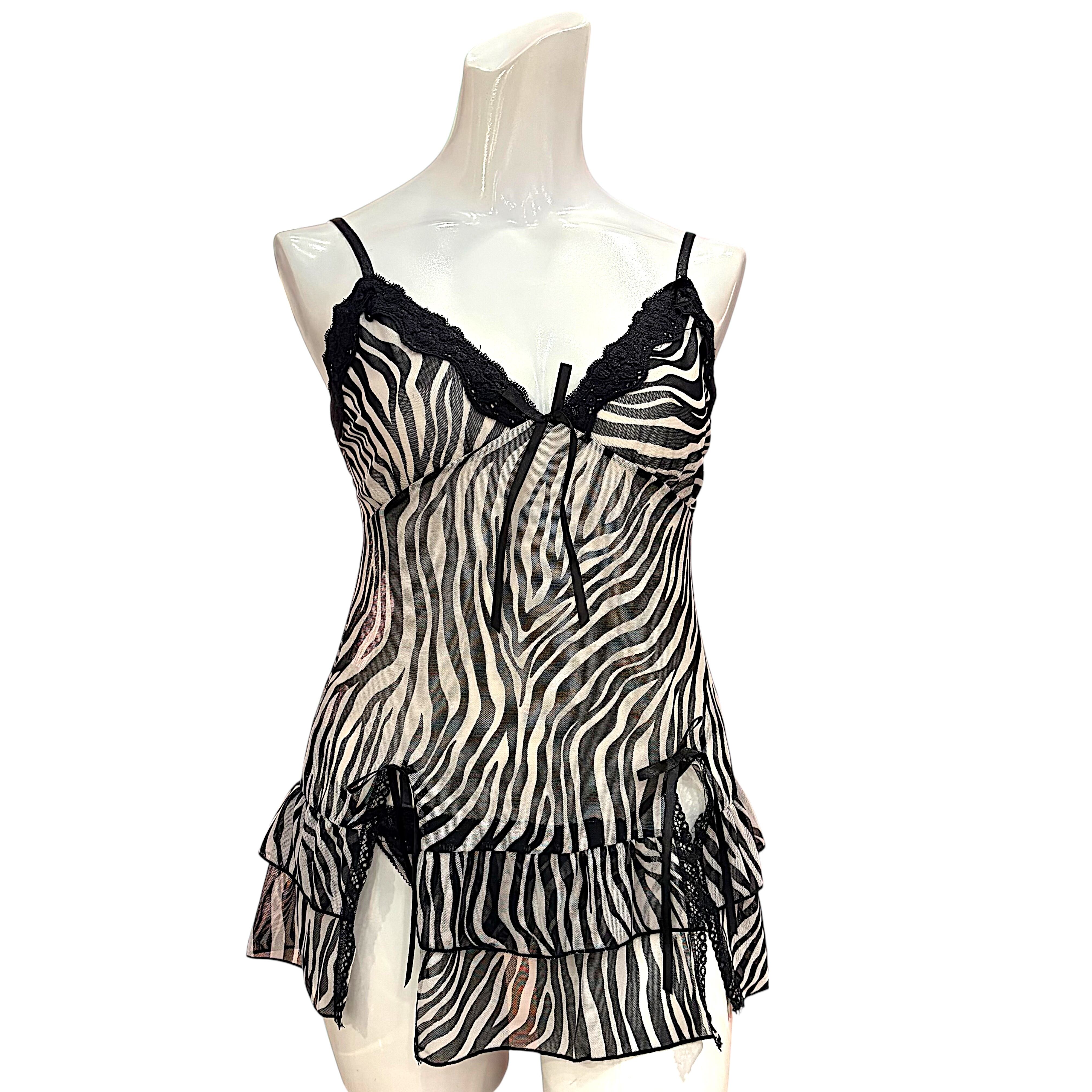 Slip【PIXY25 ゼブラ】ゼブラ柄×透け感セクシーランジェリー | 【公式