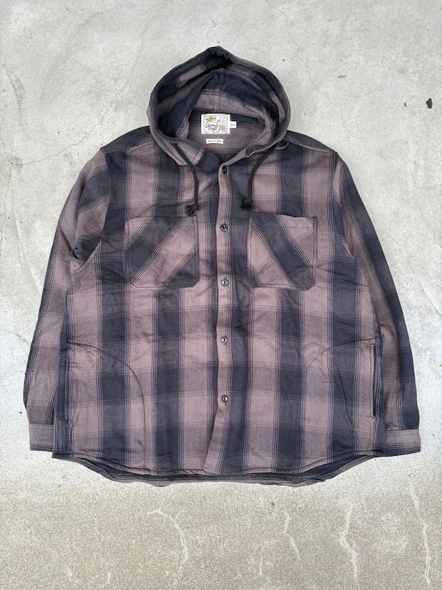 GENIUS CRAft / CHECK NEL HOODIE / シャツジャケット