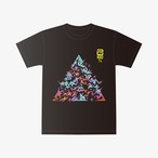 【Tシャツ】 スターダスト・カモフラージュ △ 己100% / ブラック