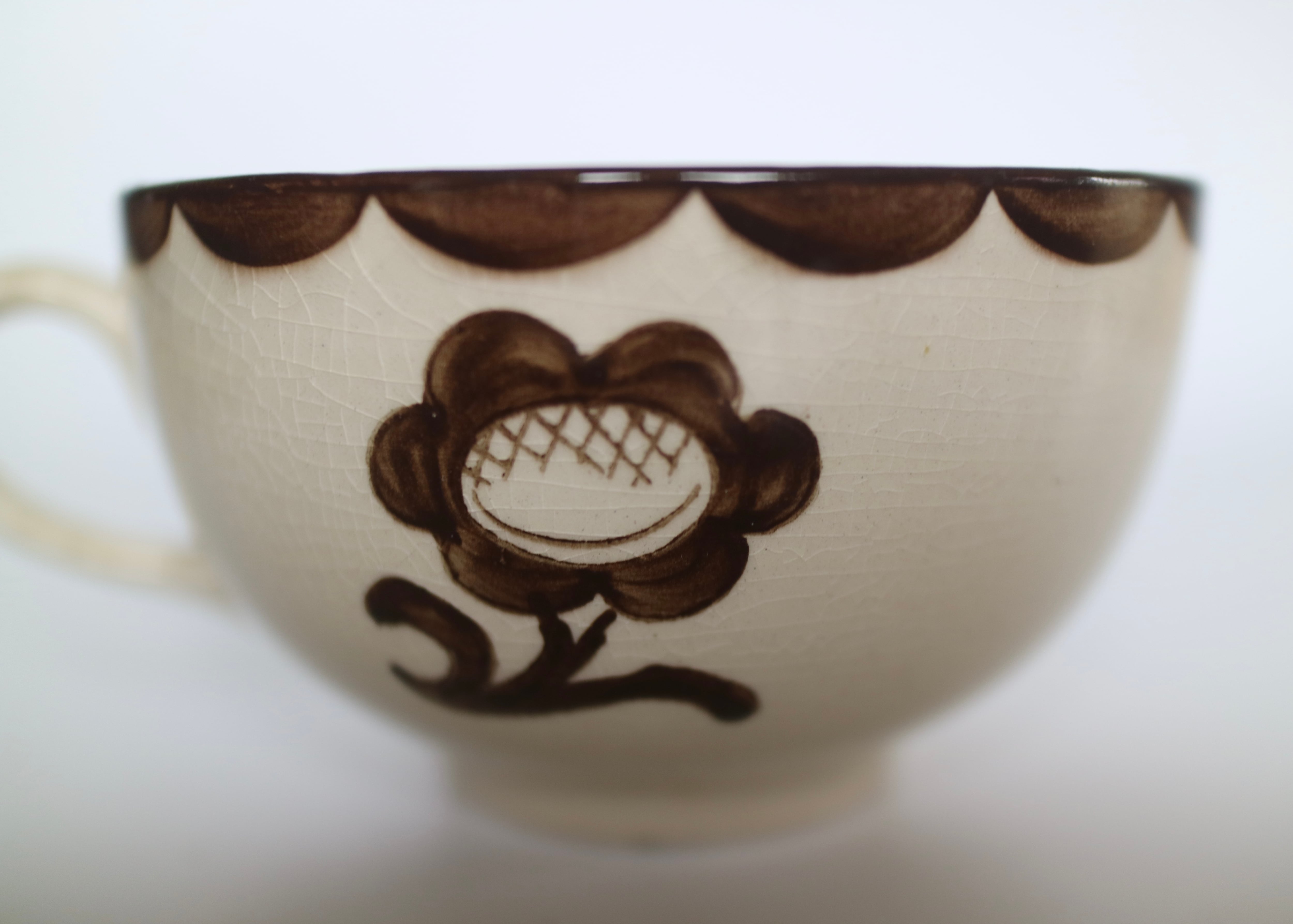 Gustavsberg Pyro 蓋付シュガーポット（スープカップ）① Gustavsberg