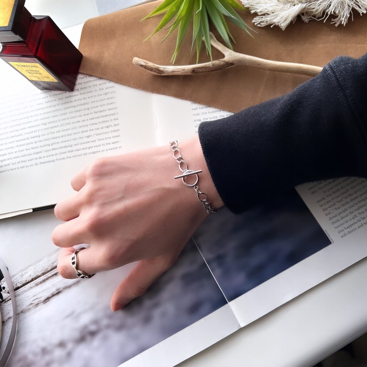 Cross Chain Bracelet【SILVER】 | Akto
