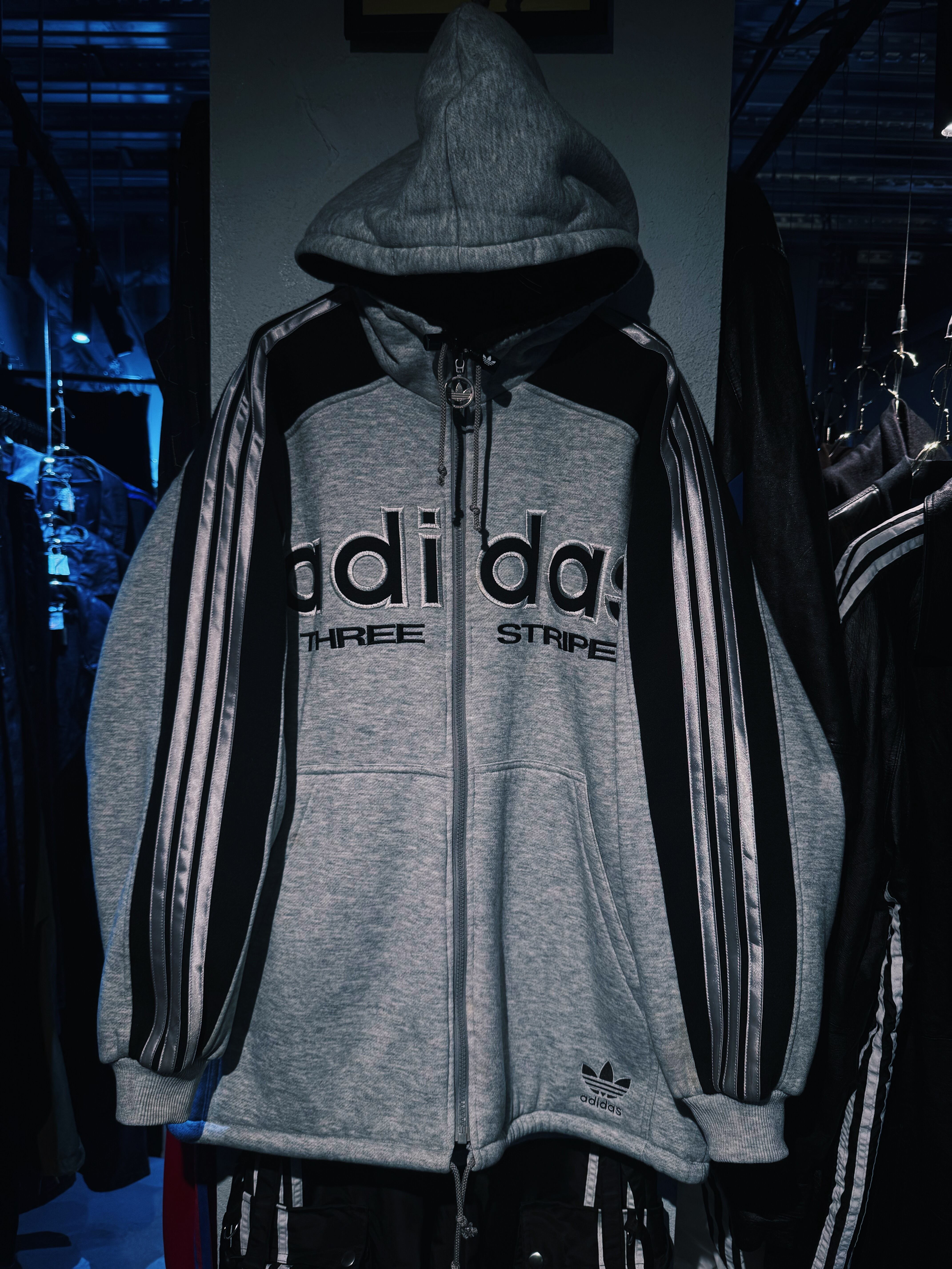 【D4C】special 80's vintage "adidas" sweat over hoodie loose jacket