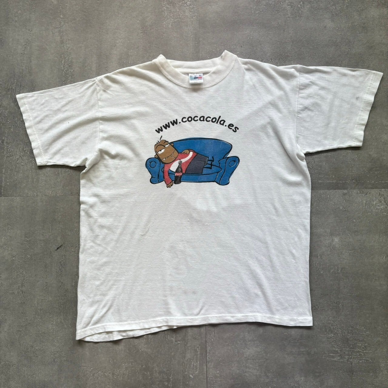 《L size》BEN SHEKLAND Coca cola コカコーラ プリントTシャツ No.3305
