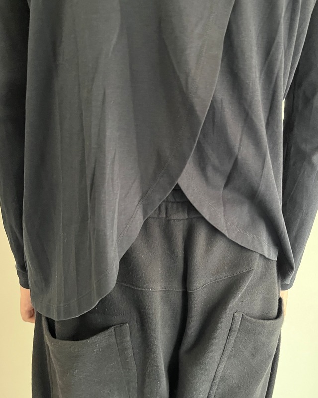 【MM6 Maison Margiela】wide u-neck basic top