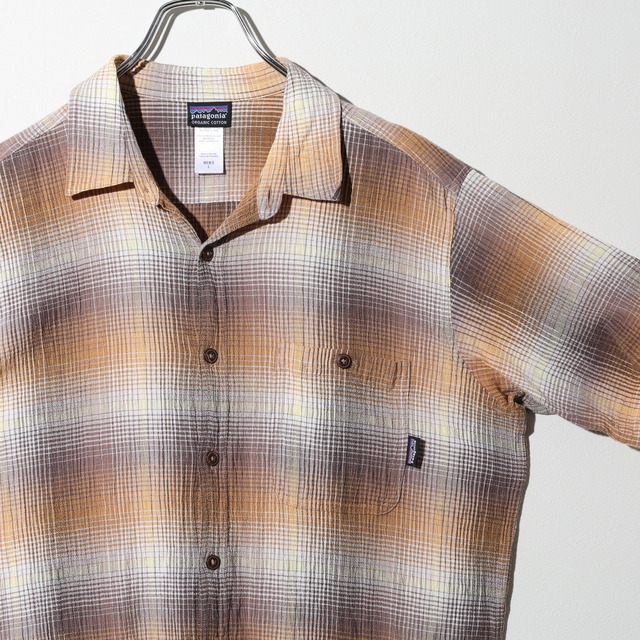 極美品 L 11年 オンブレ A/C Yarn Dye Shirt Patagonia ACシャツ ヤーンダイ パタゴニア