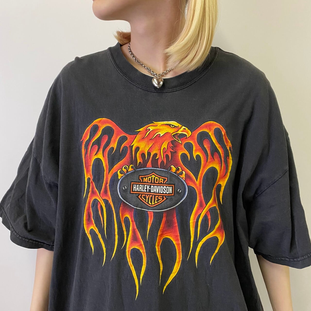 00's Y2K Harley-Davidson ハーレー　デカイーグルTシャツ