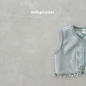 ミルクパウダー / milkpowder / ポグニフリースベスト / 韓国子供服 / キッズ / 26winter〖取寄〗*XS~XL*