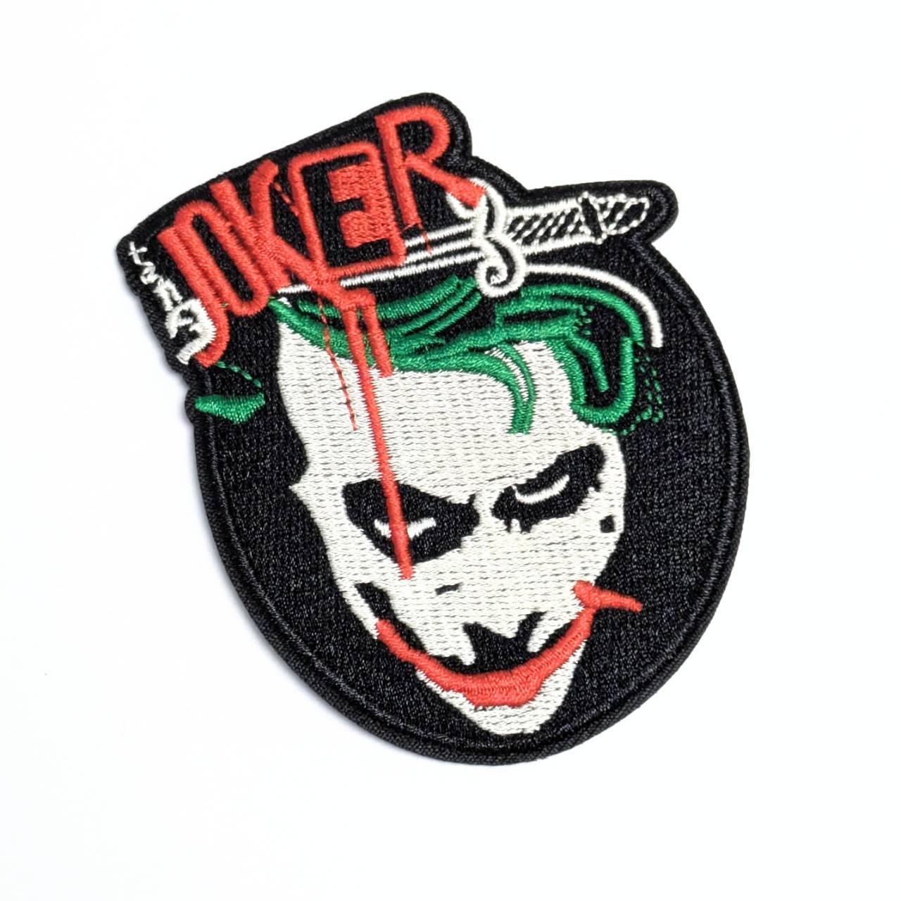 送料無料！ ★刺繍アイロンワッペン★【 Joker ( ジョーカー ) 】 バットマン ダークナイト 〚アメリカン雑貨 アメトイ〛