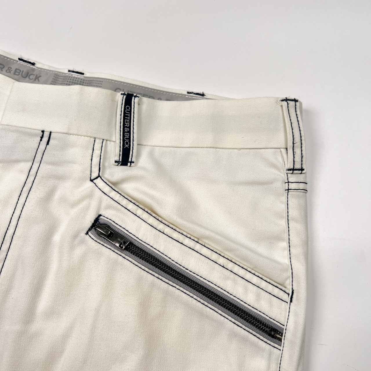 CUTTER & BUCK カッターアンドバック ゴルフ スラックスパンツ サイズ 88 /メンズ/ホワイト