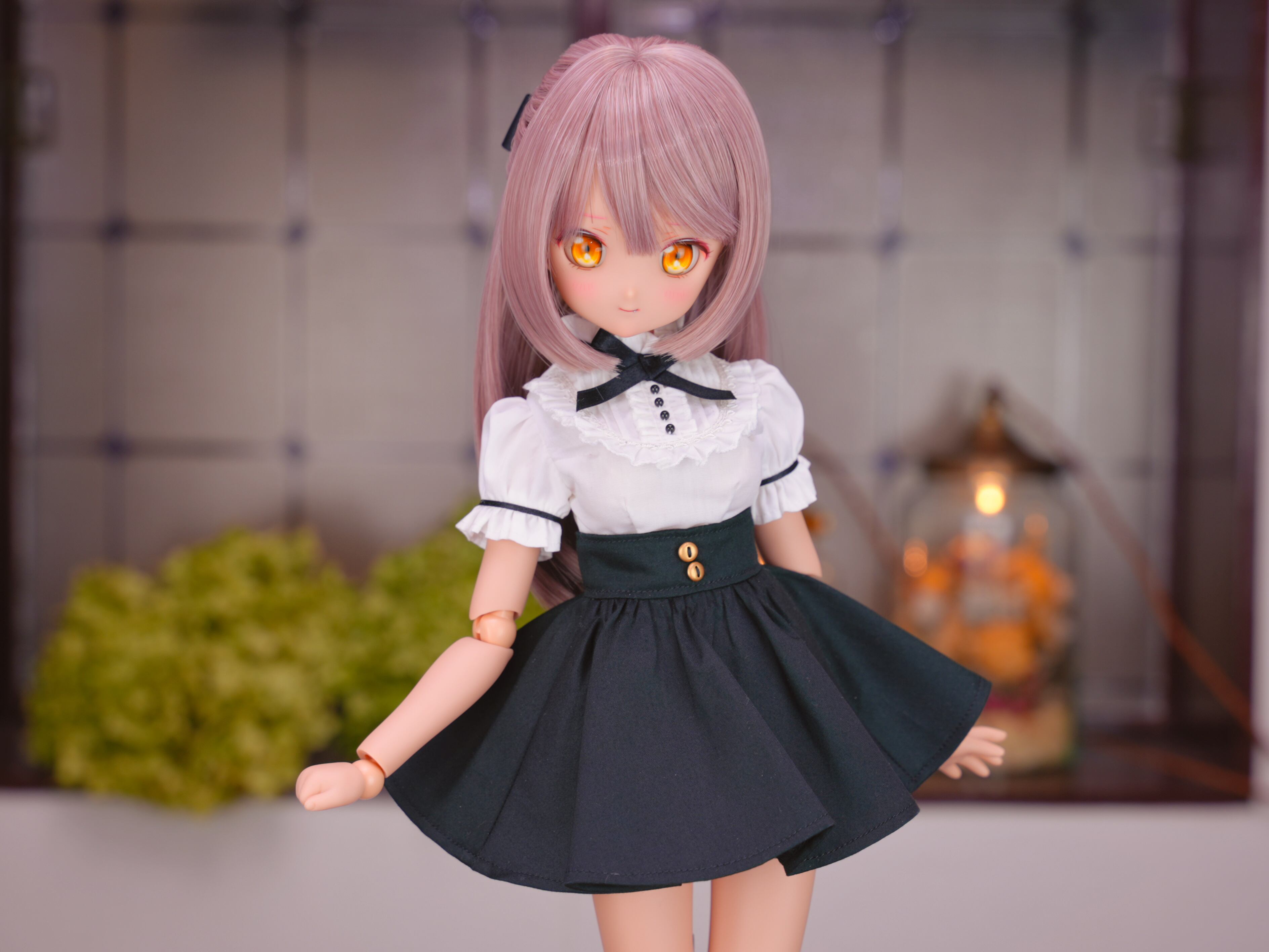 MDD対応OF【おしゃま全円ミニスカート（黒）】 MDD Outfit【Oshama