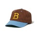 BUTTETRGOODS LEAGUE BASEBALL CAP BROWN / SKY BLUE