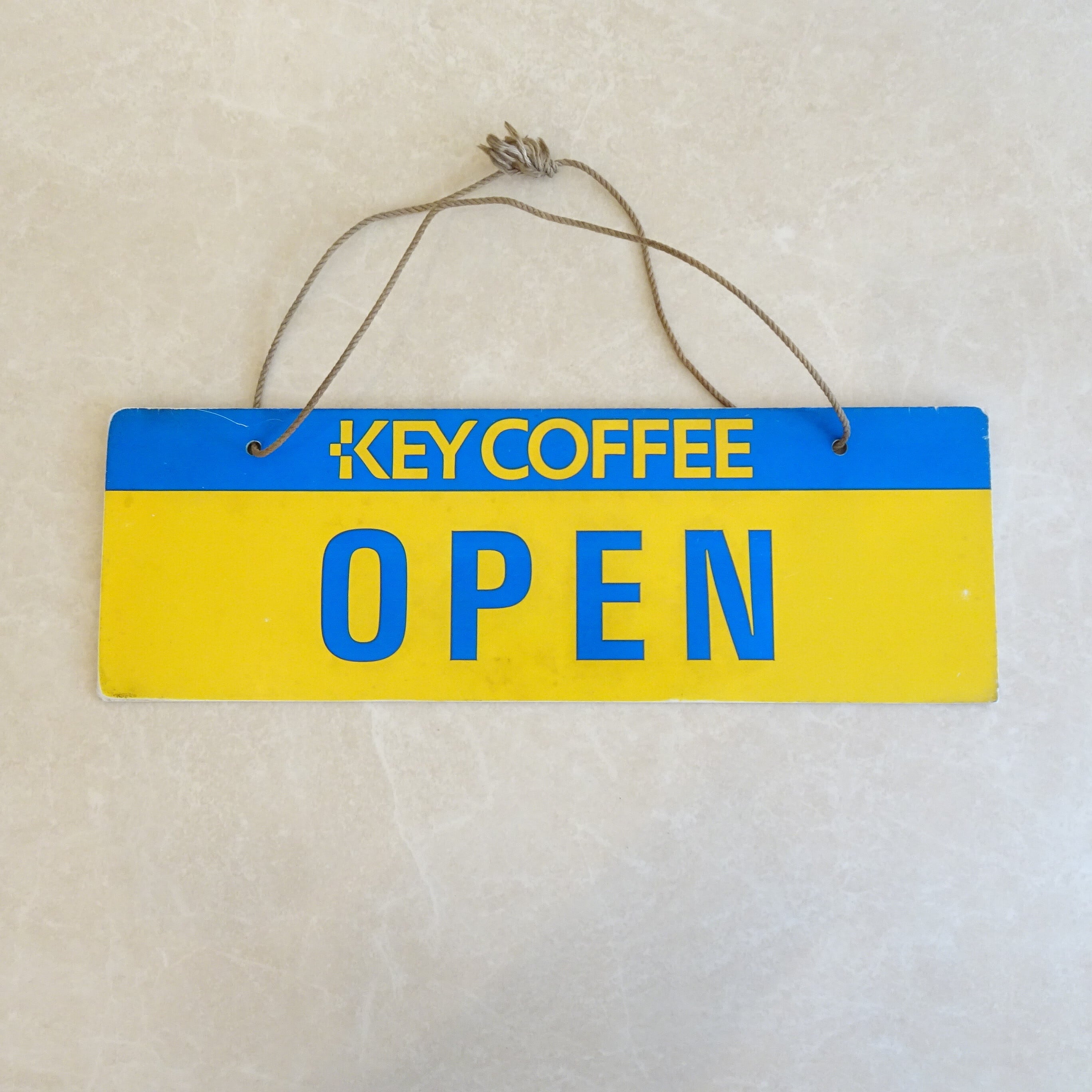 キーコーヒー OPEN CLOSE 看板